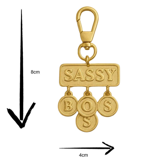Boss Sassy Wealthy Gold Bag Charm