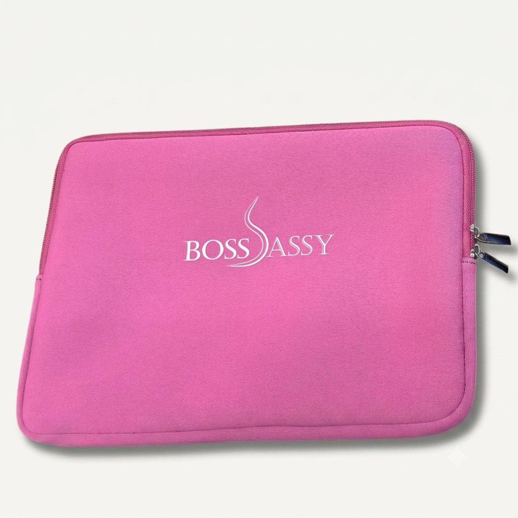 Boss Sassy Pink Laptop Neoprene Sleeve