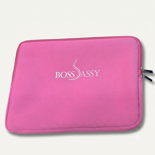 Boss Sassy Pink Laptop Neoprene Sleeve