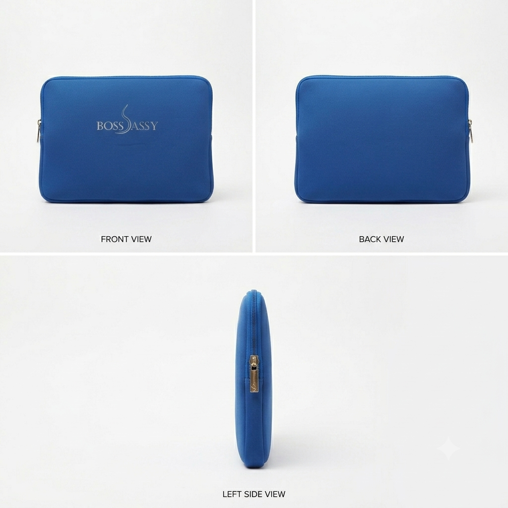 Boss Sassy Blue Laptop Neoprene Sleeve