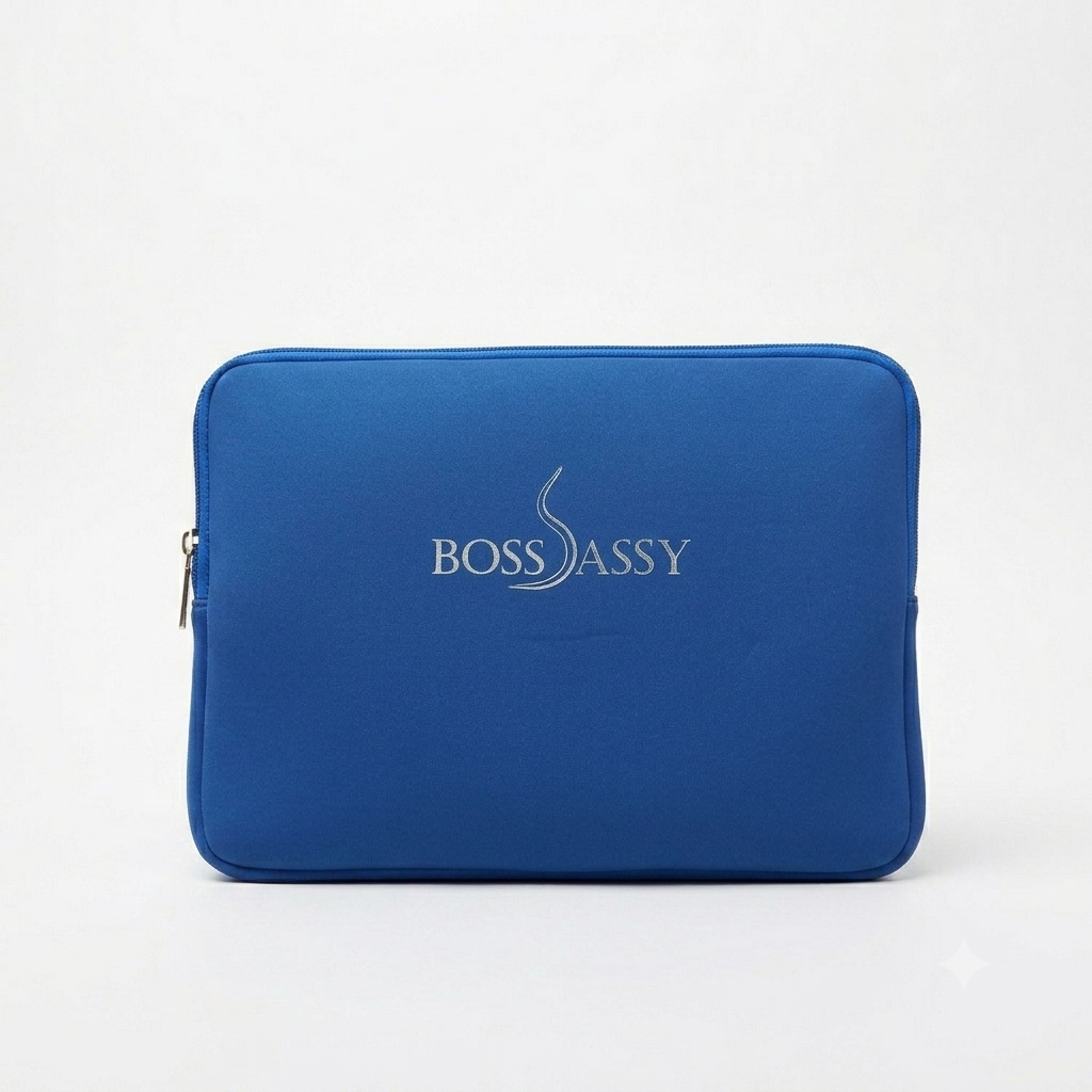 Boss Sassy Blue Laptop Neoprene Sleeve