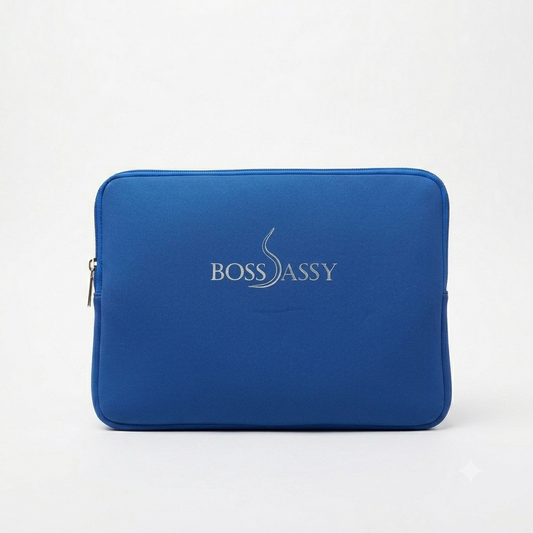 Boss Sassy Blue Laptop Neoprene Sleeve
