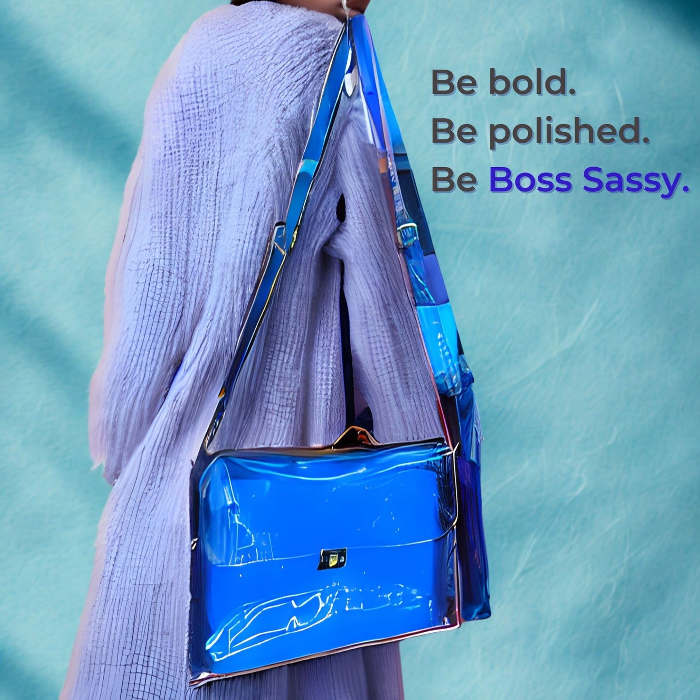 Boss Sassy Blue Laptop Bag with Matching Neoprene Sleeve